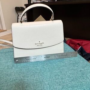 Pre Owned Kate Spade Darcy-top-handle-cross-body-light-ivory-bag-